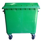 Contenedor de Residuos en PEHD Verde 1100 litros 